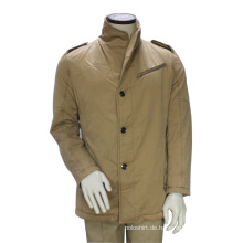Mode benutzerdefinierte lange Winter Pea Coat Jacke Outwear